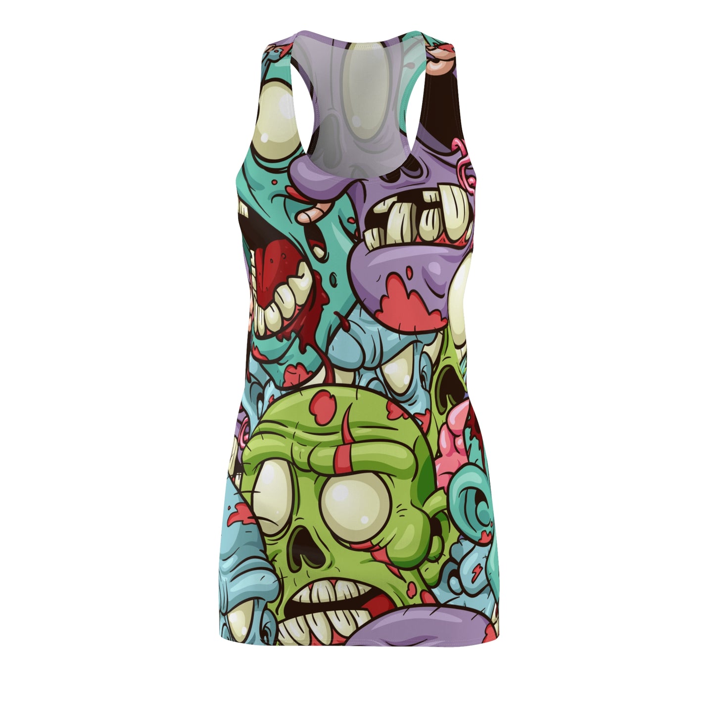 Zombie Heads Women's Racerback Dress