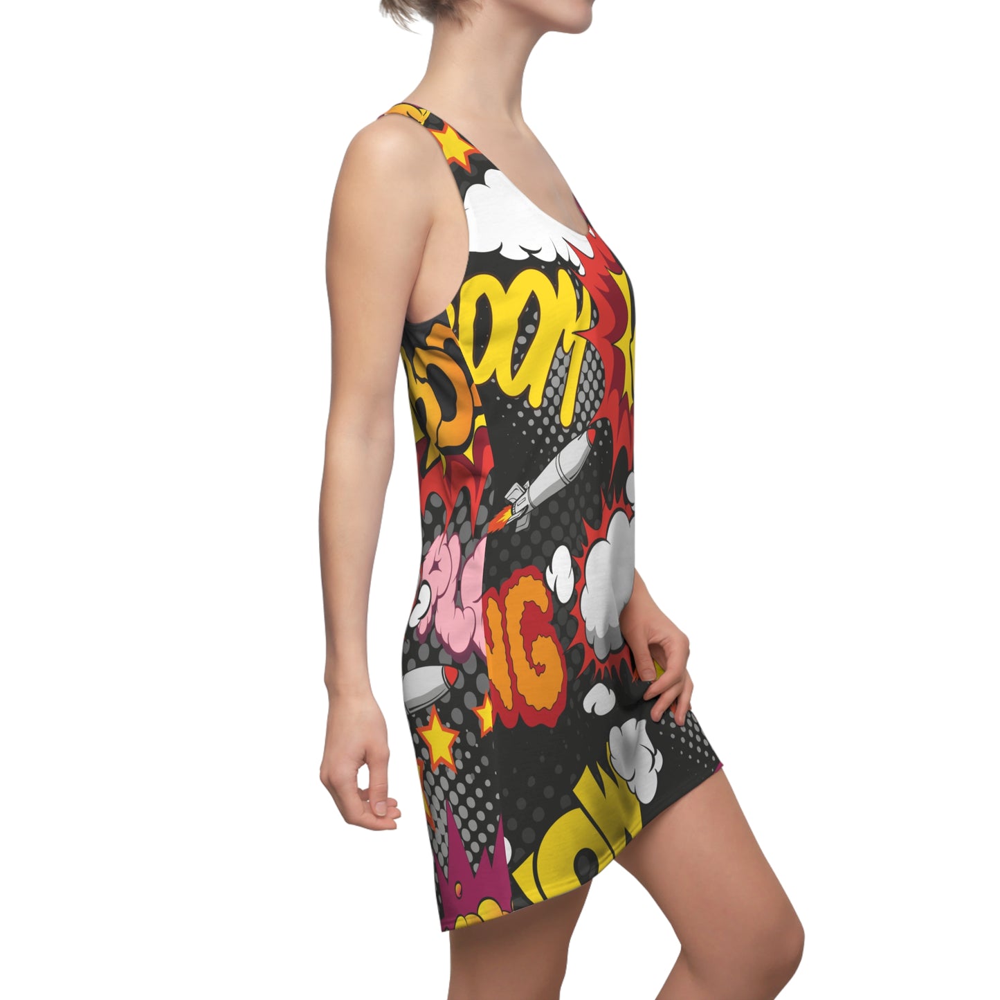 Comic Bomb Women's Racerback Dress