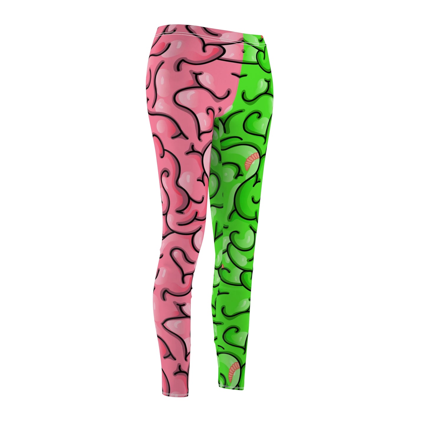 Half Zombie Half Human Brains Women's Leggings