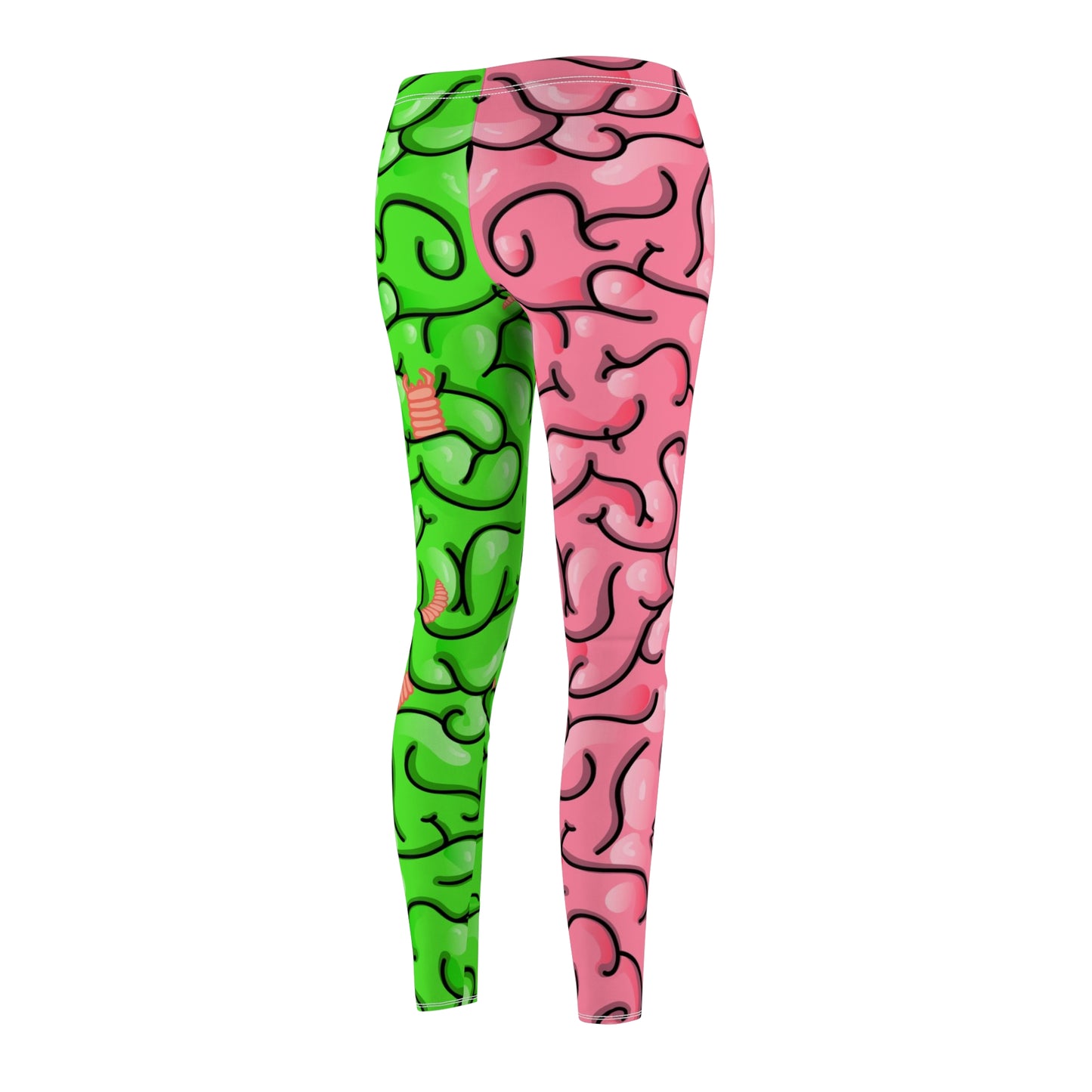 Half Zombie Half Human Brains Women's Leggings