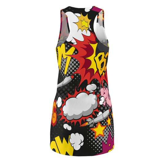 Comic Bomb Women's Racerback Dress