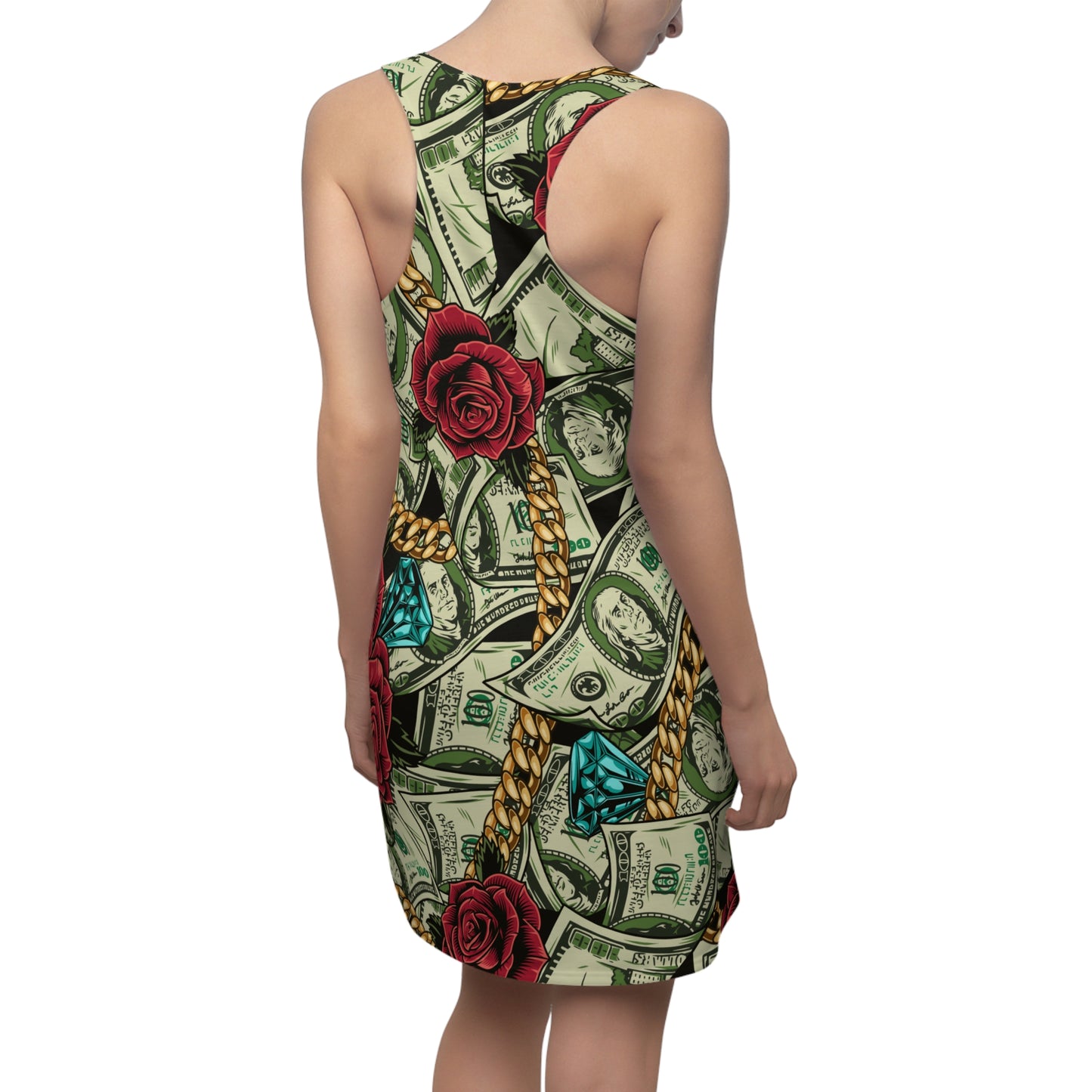Women's Cut & Sew Racerback Dress (AOP)