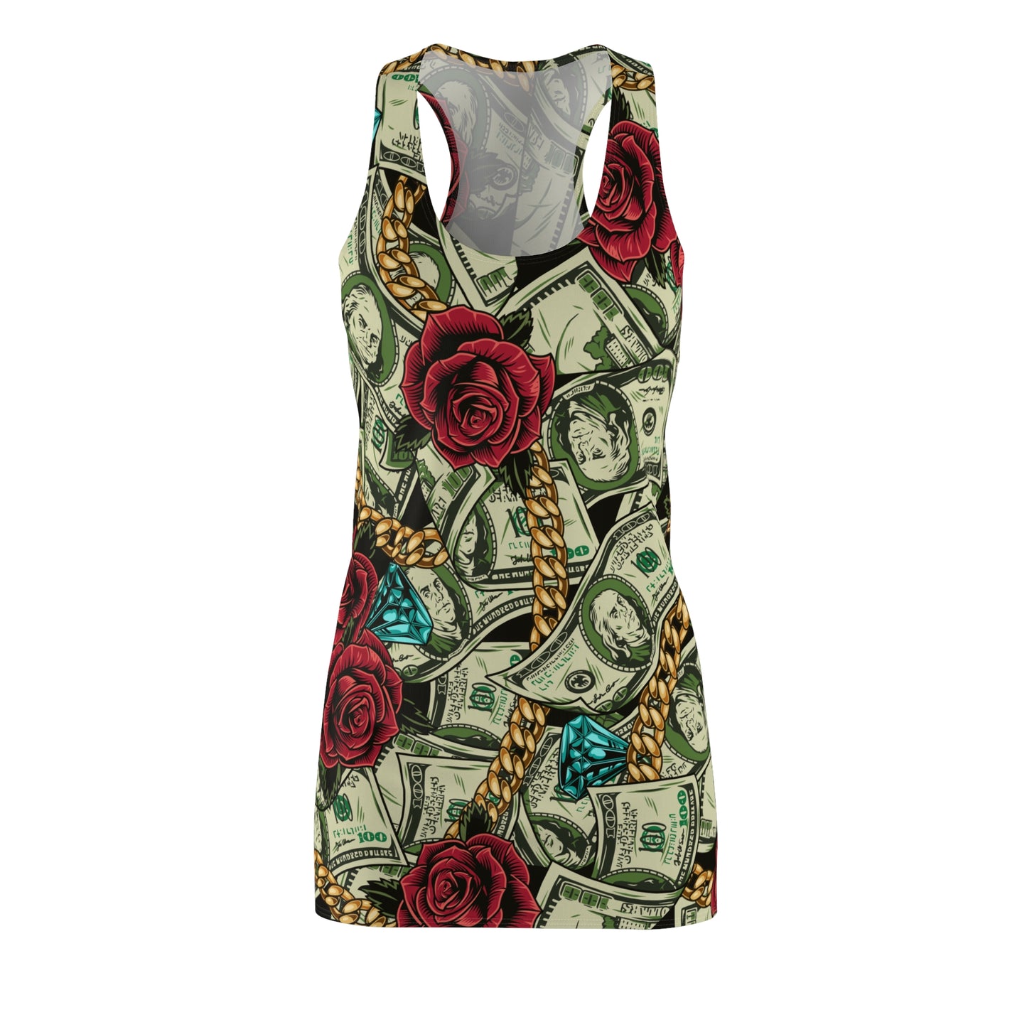Women's Cut & Sew Racerback Dress (AOP)