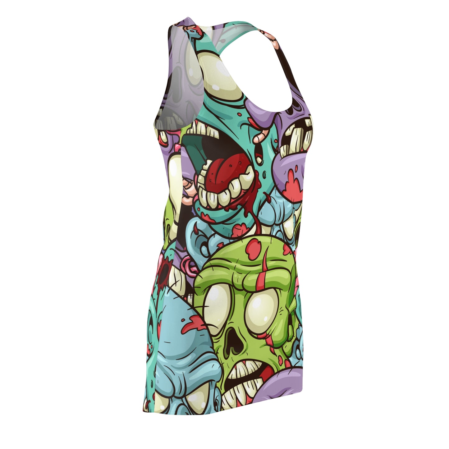 Zombie Heads Women's Racerback Dress