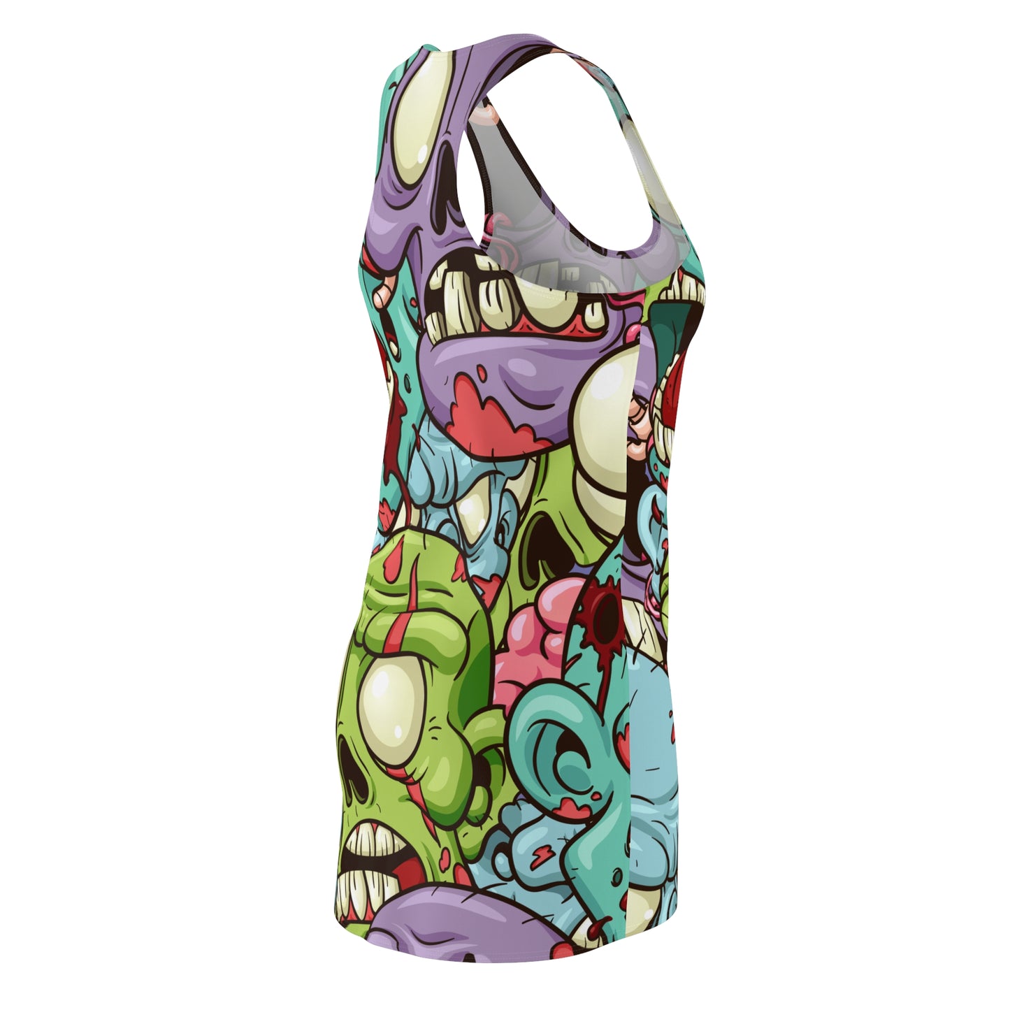 Zombie Heads Women's Racerback Dress