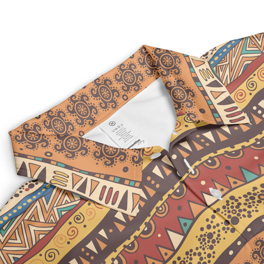 Abstract Ethnic Art Polo Shirt