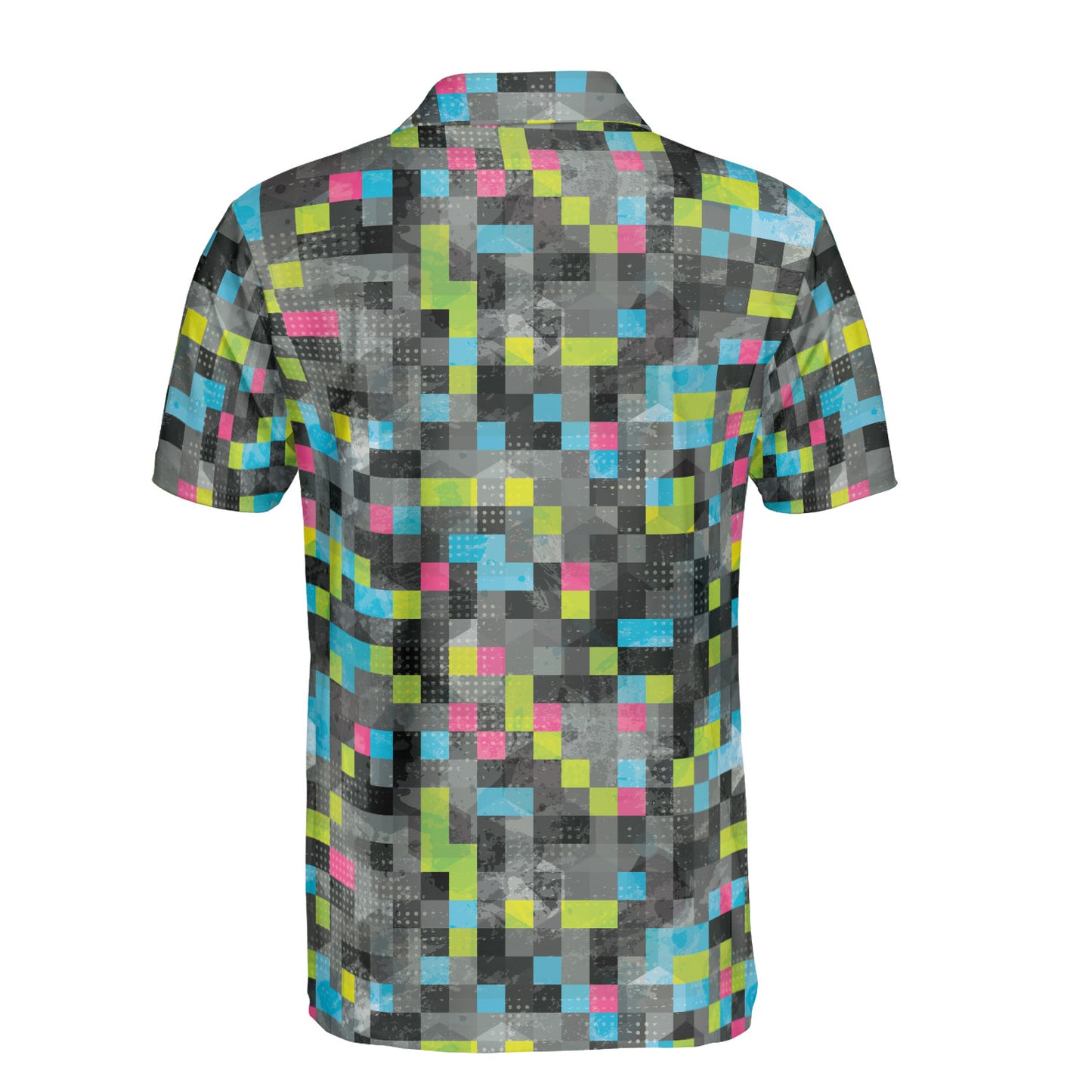 Abstract Pixels Polo Shirt