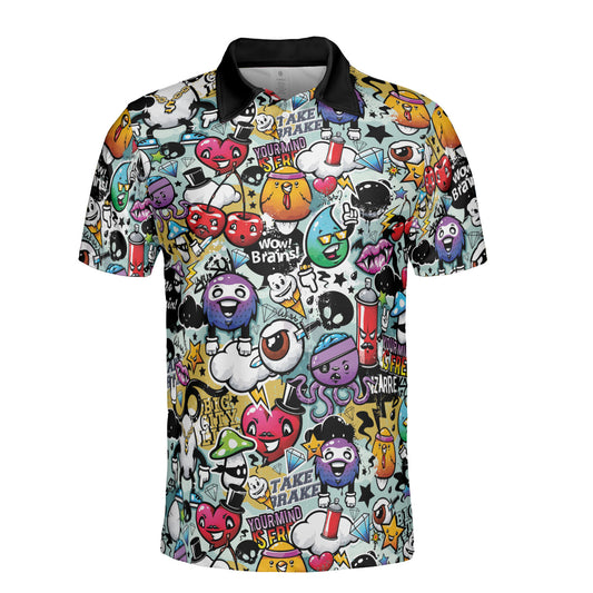 Bizarre Graffiti Premium Polo Shirt