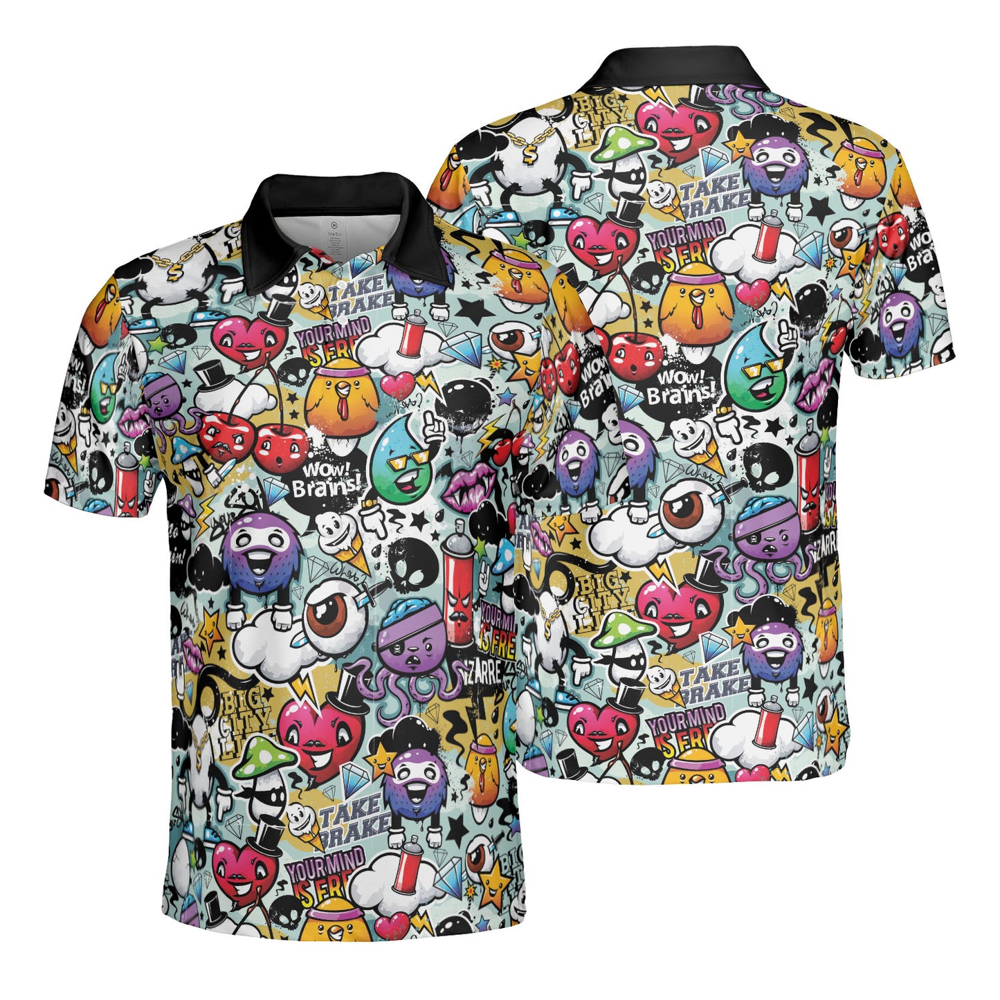 Bizarre Graffiti Premium Polo Shirt