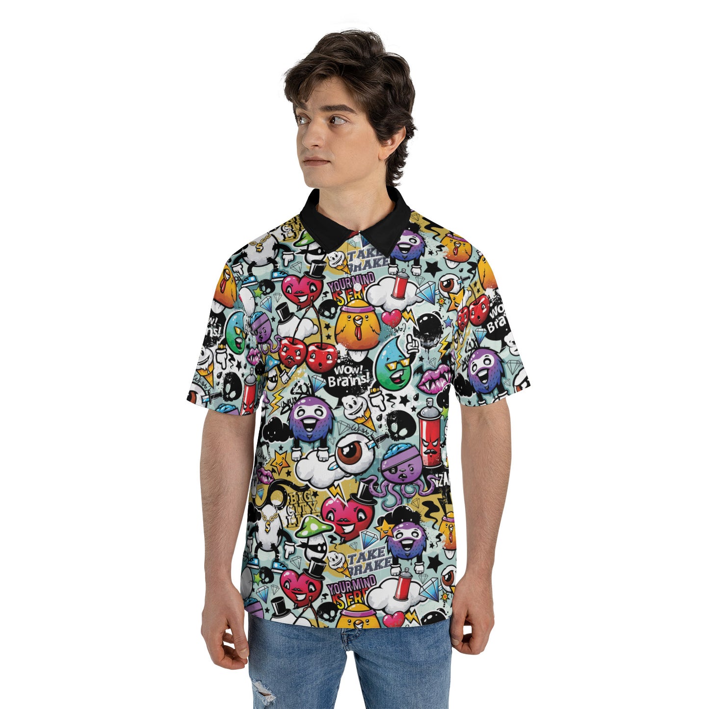 Bizarre Graffiti Premium Polo Shirt