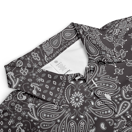 Black Paisley Bandanna Polo Shirt