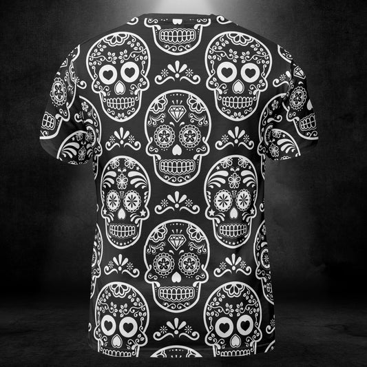 Black & White Calavera Unisex Comfort T-Shirt