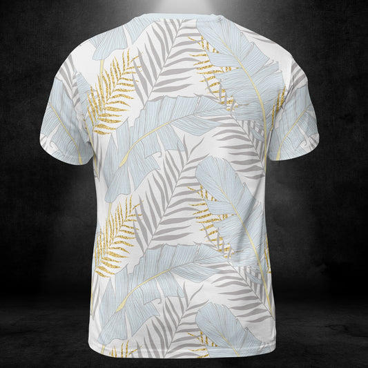 Blue Banana Leaves Unisex Comfort T-Shirt