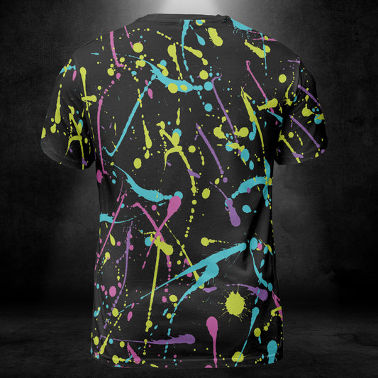 Bright Splattered Paint Unisex Comfort T-Shirt