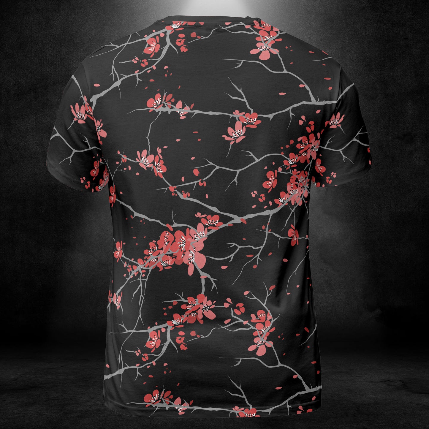 Cherry Blossoms Black Unisex Comfort T-Shirt