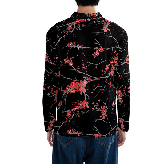 Cherry Blossoms Black Performance Q-Zip