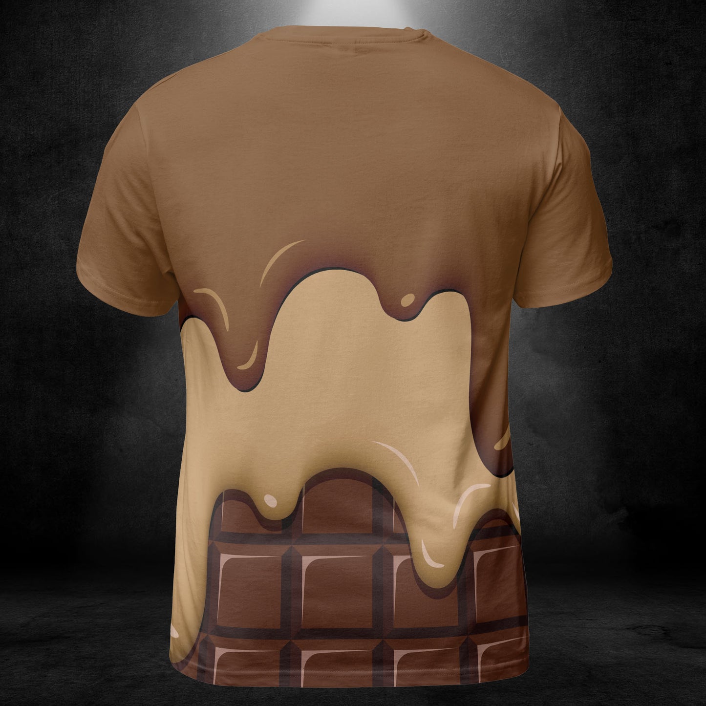 Chocolate Ice Cream & Caramel Ice Cream on a Chocolate Bar Unisex Comfort T-Shirt