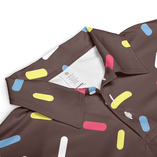 Chocolate Ice Cream Cone Premium Polo Shirt