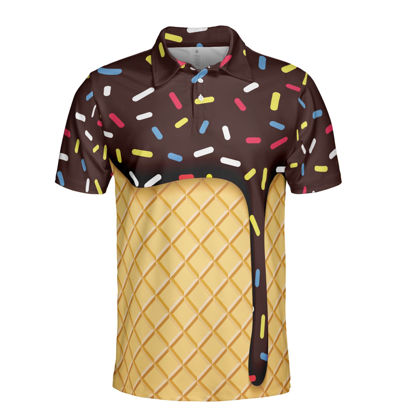 Chocolate Ice Cream Cone Premium Polo Shirt