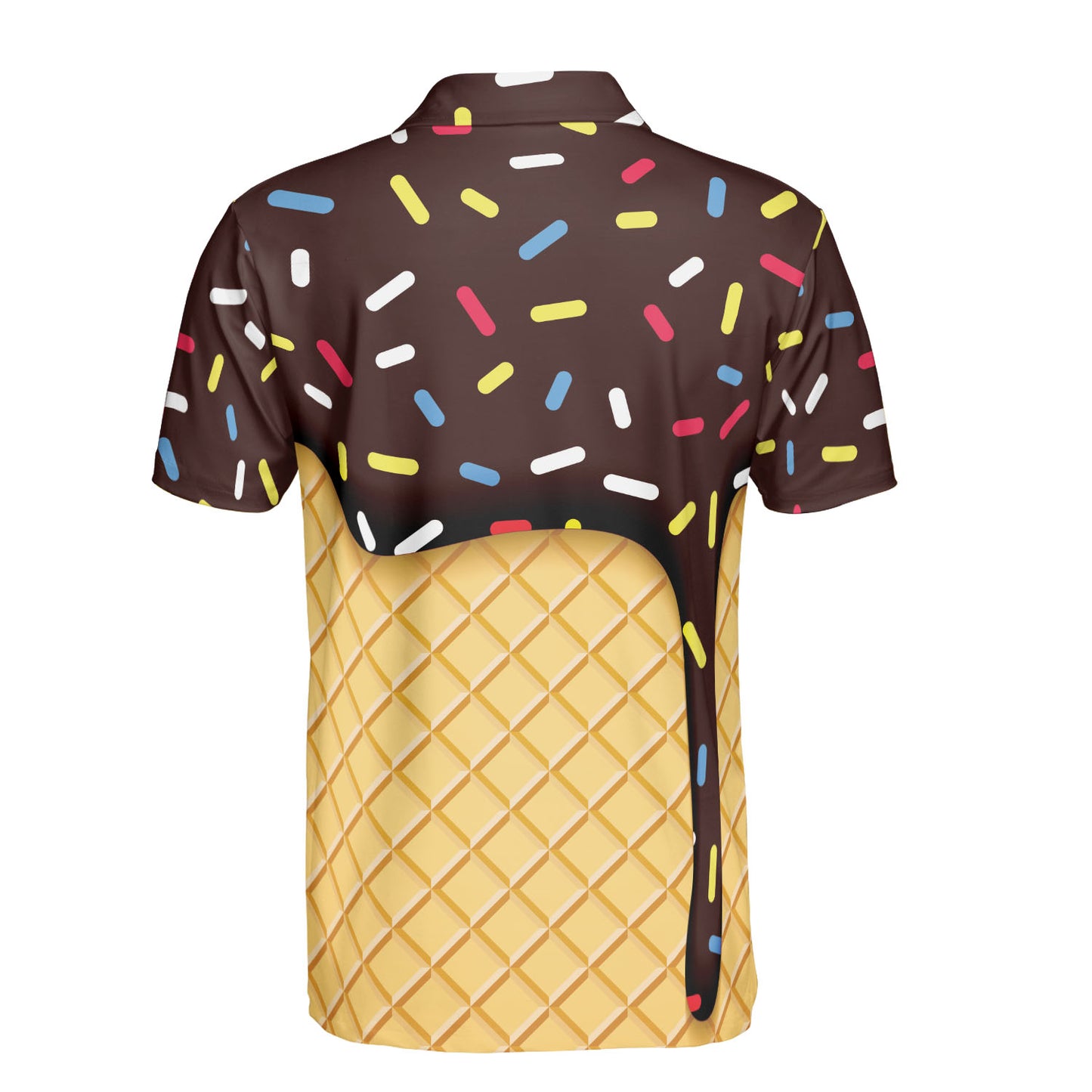 Chocolate Ice Cream Cone Premium Polo Shirt
