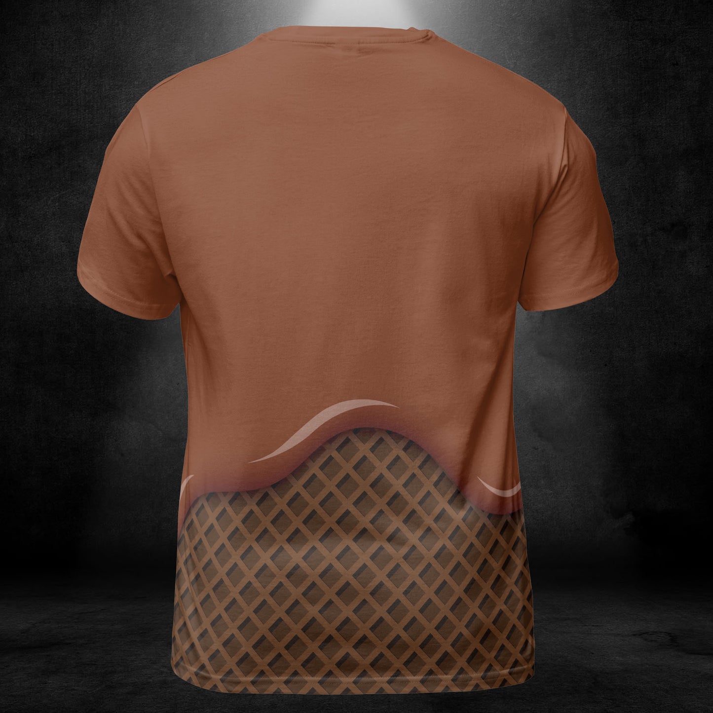 Chocolate Ice Cream On A Chocolate Waffle Cone Unisex Comfort T-Shirt