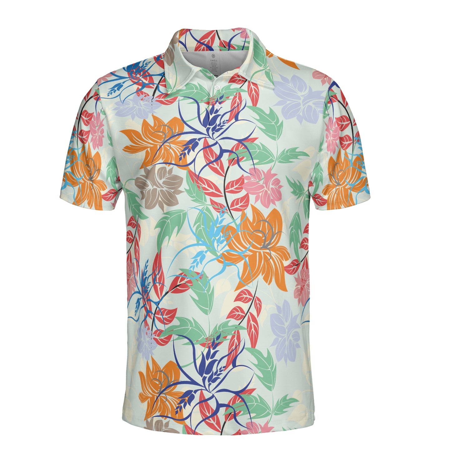 Colorful Exotic Leaves Polo Shirt
