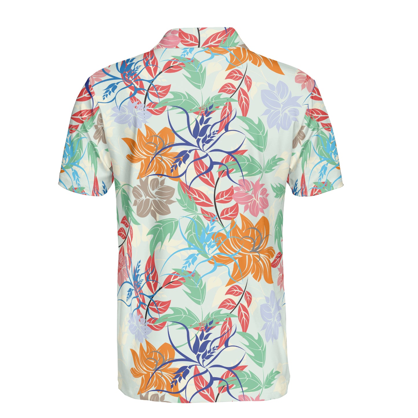 Colorful Exotic Leaves Polo Shirt