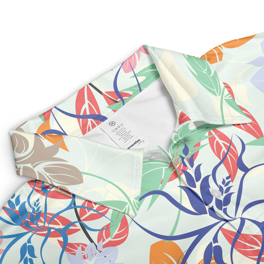 Colorful Exotic Leaves Polo Shirt