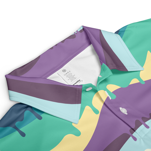 Colorful Paint Drips Polo Shirt