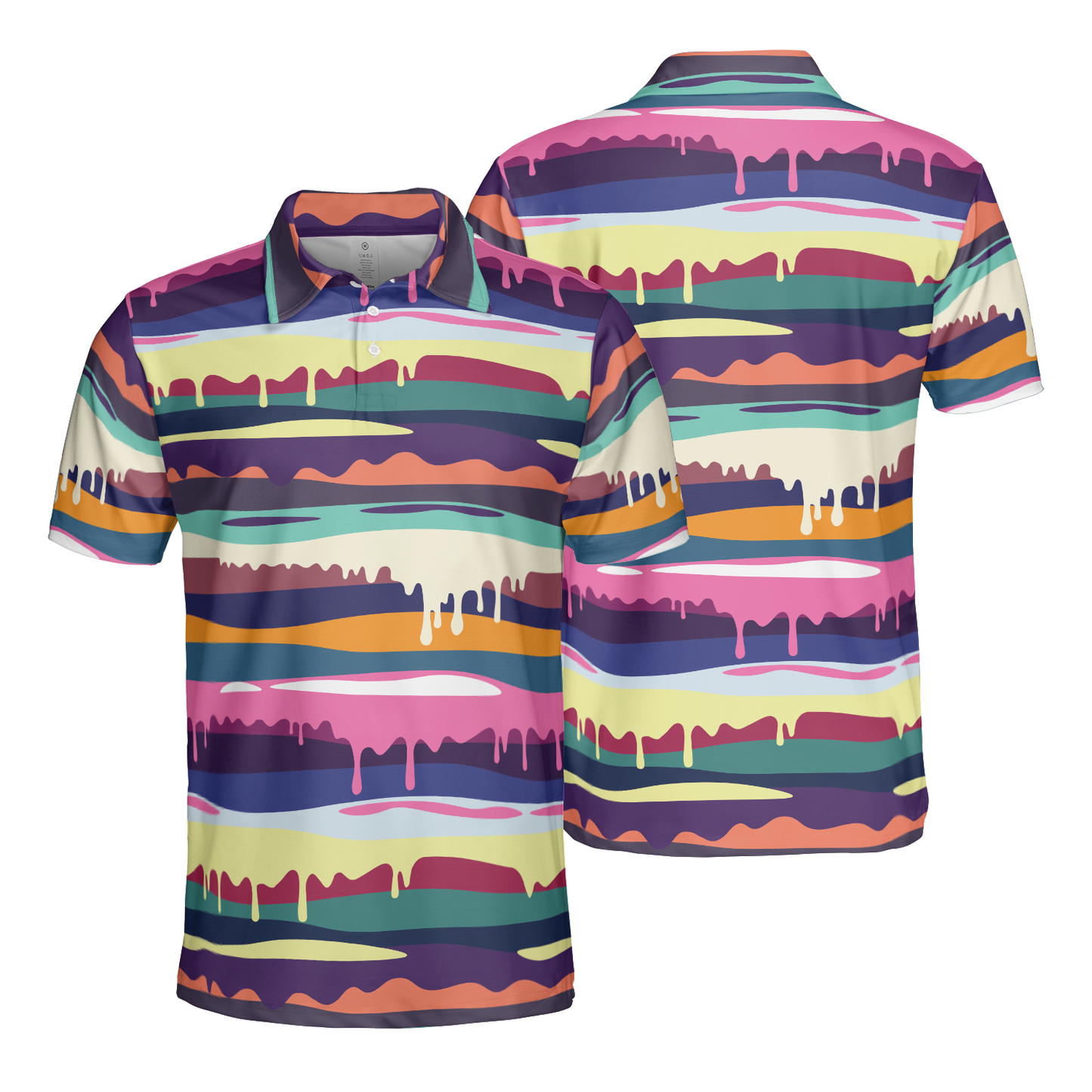 Dripping Paint Polo Shirt