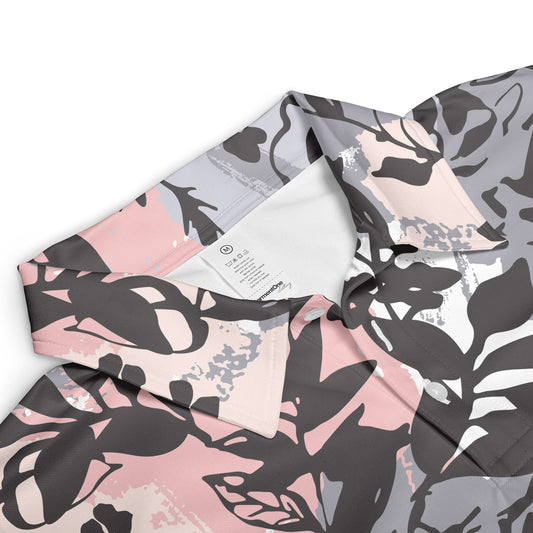 Flower Silhouettes Polo Shirt