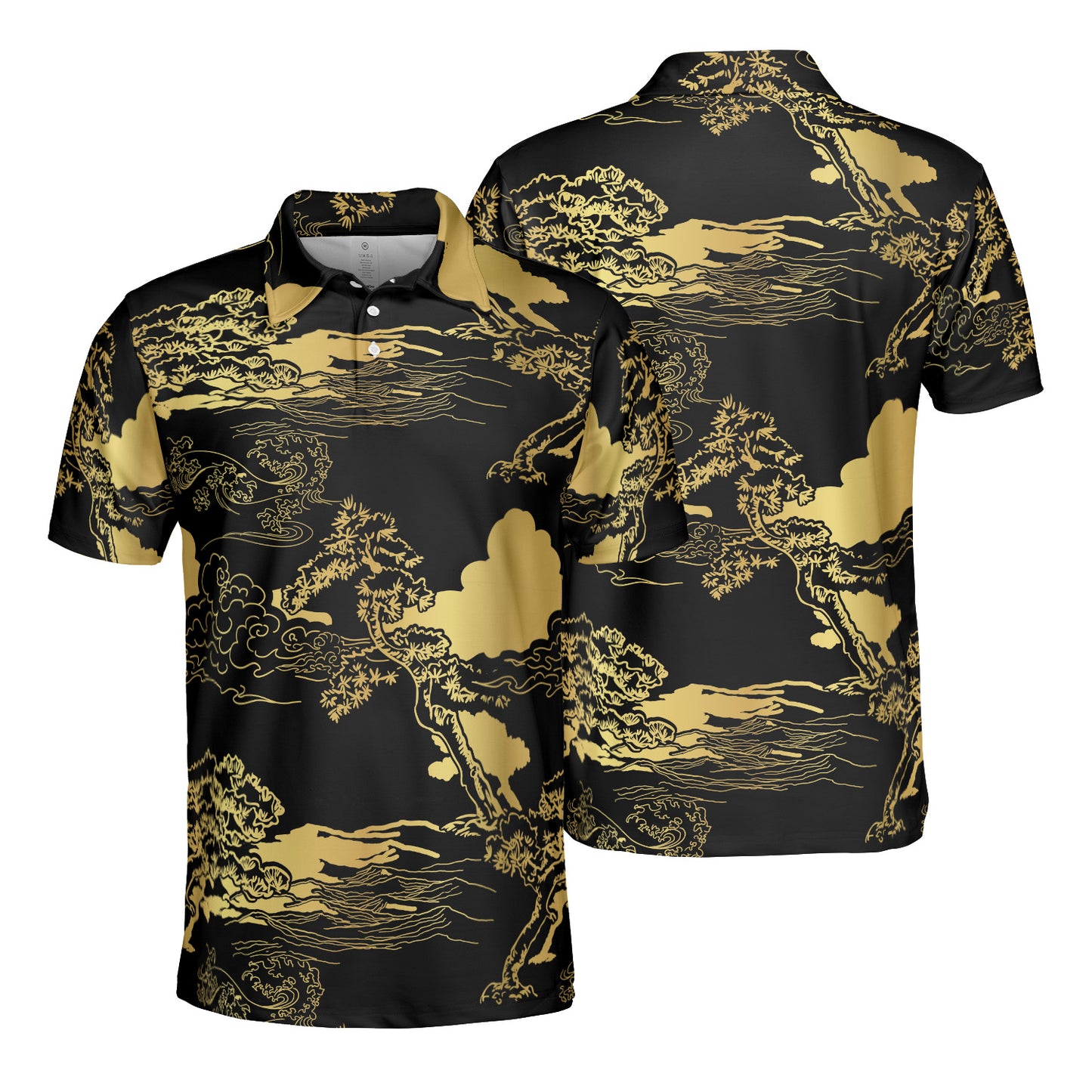 Golden Pine Sky Polo Shirt