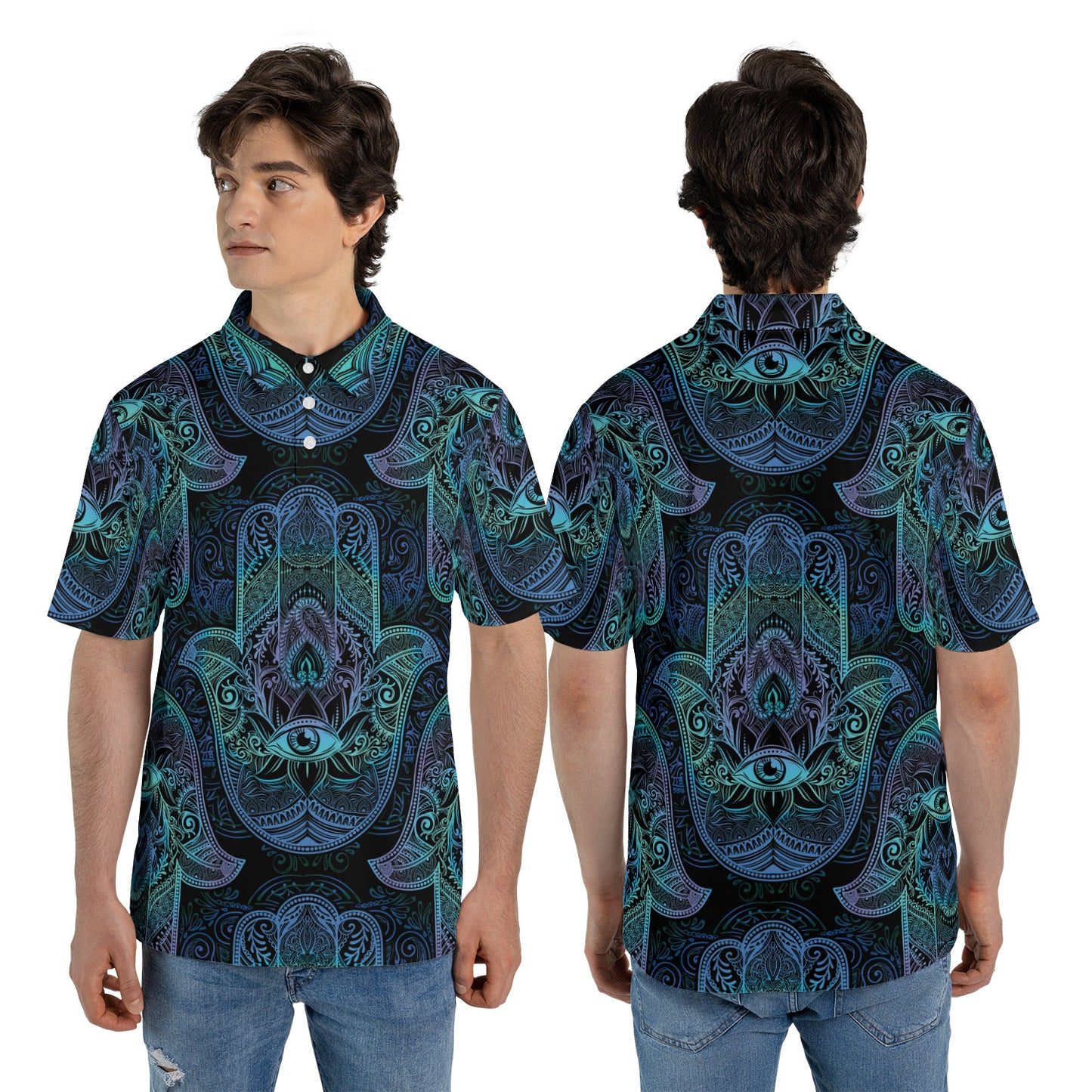 Hamsa Hand Premium Polo Shirt