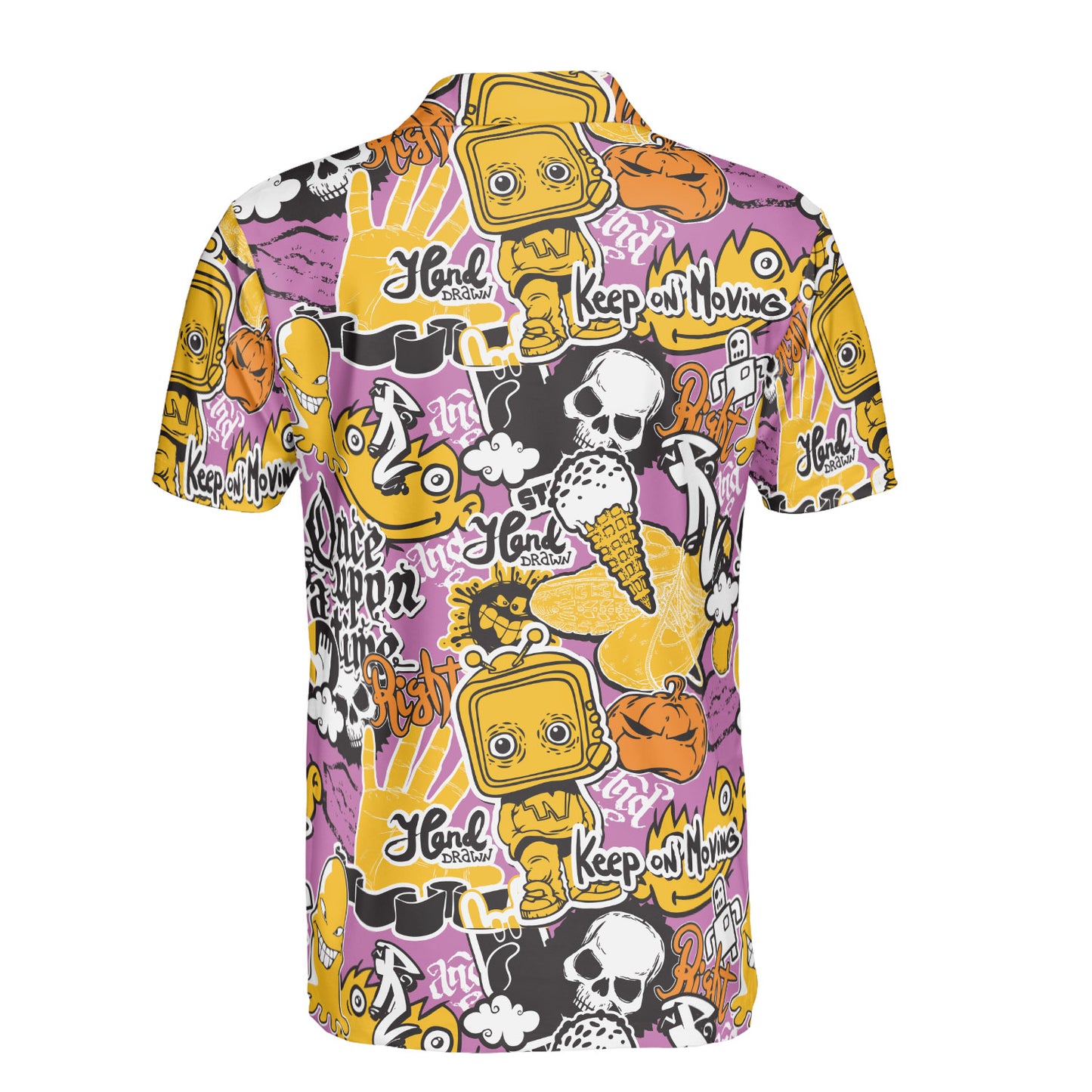 Hand Drawn Polo Shirt