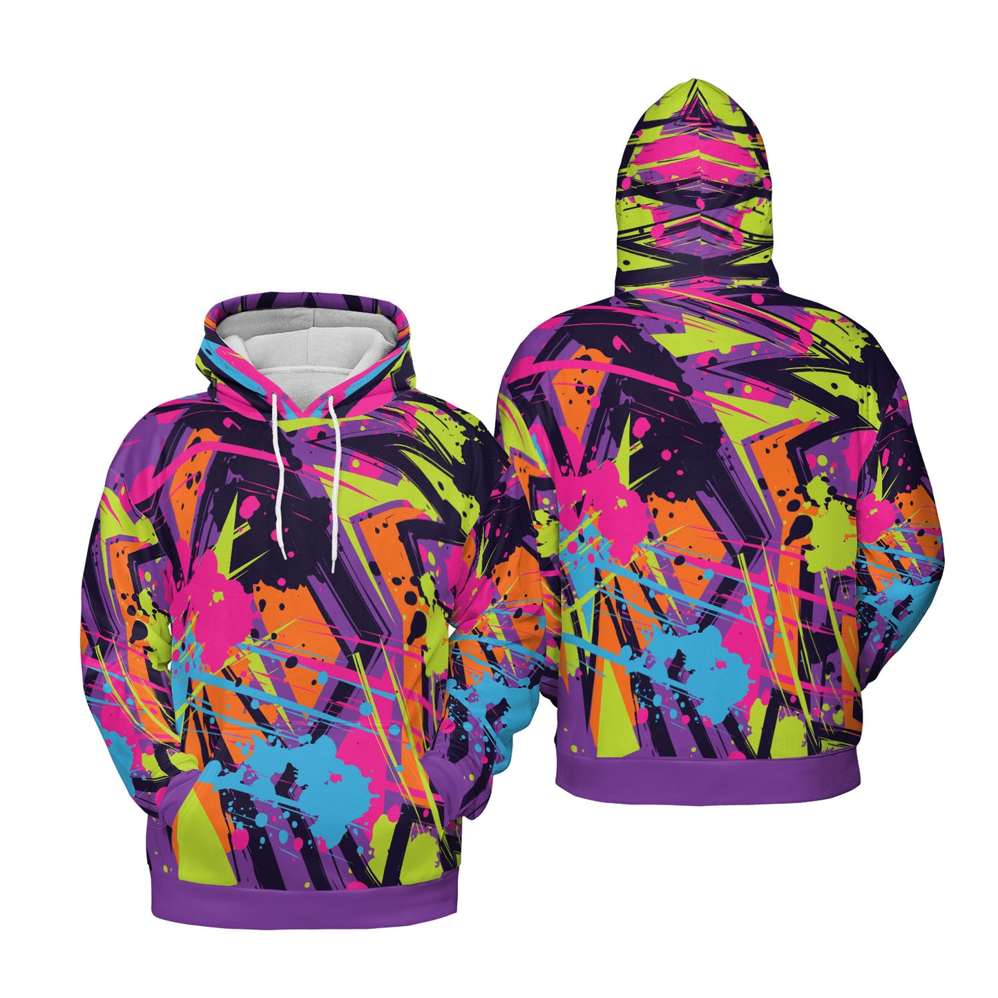Abstract Zigzag Premium Unisex Hoodie