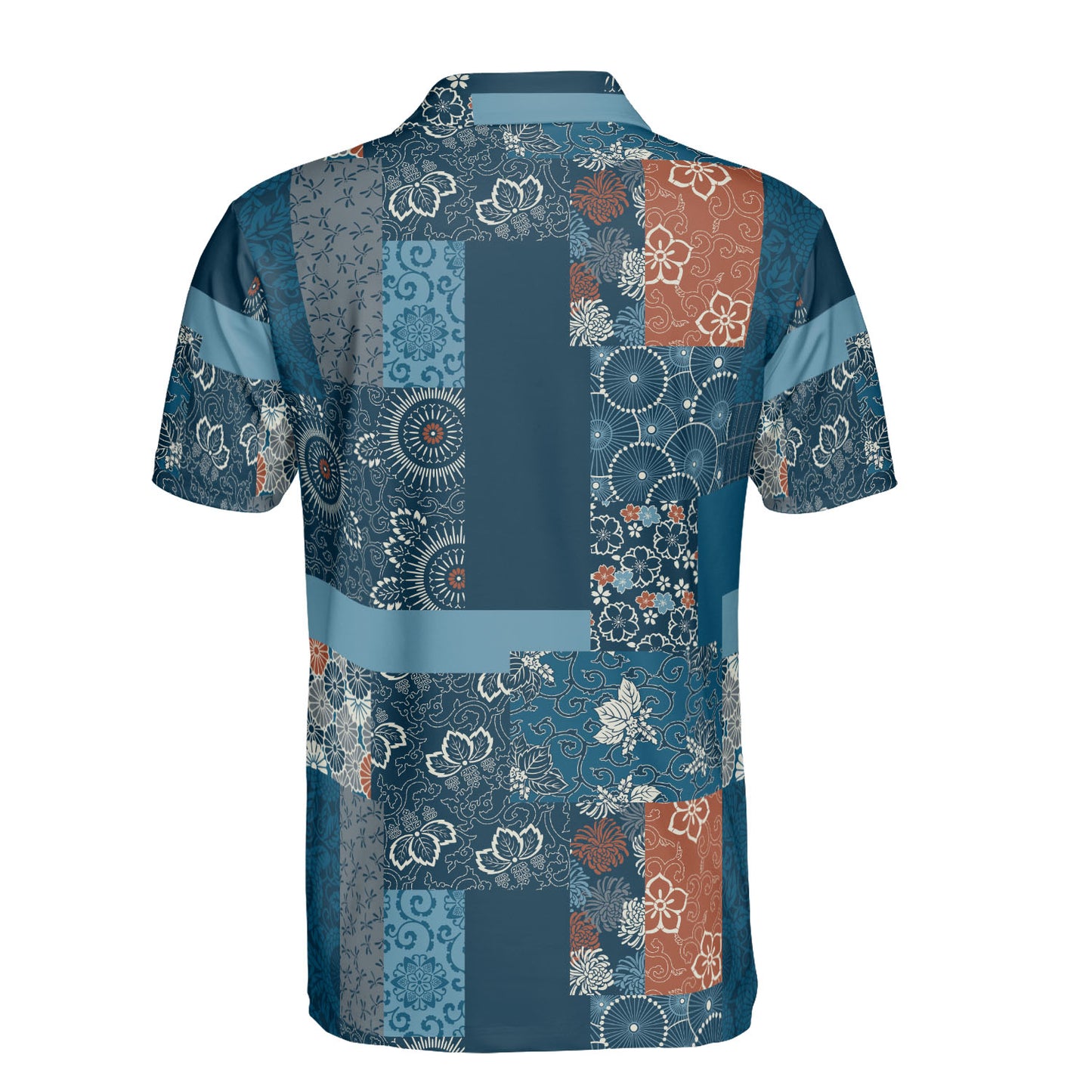 Japanese Patchwork Polo Shirt