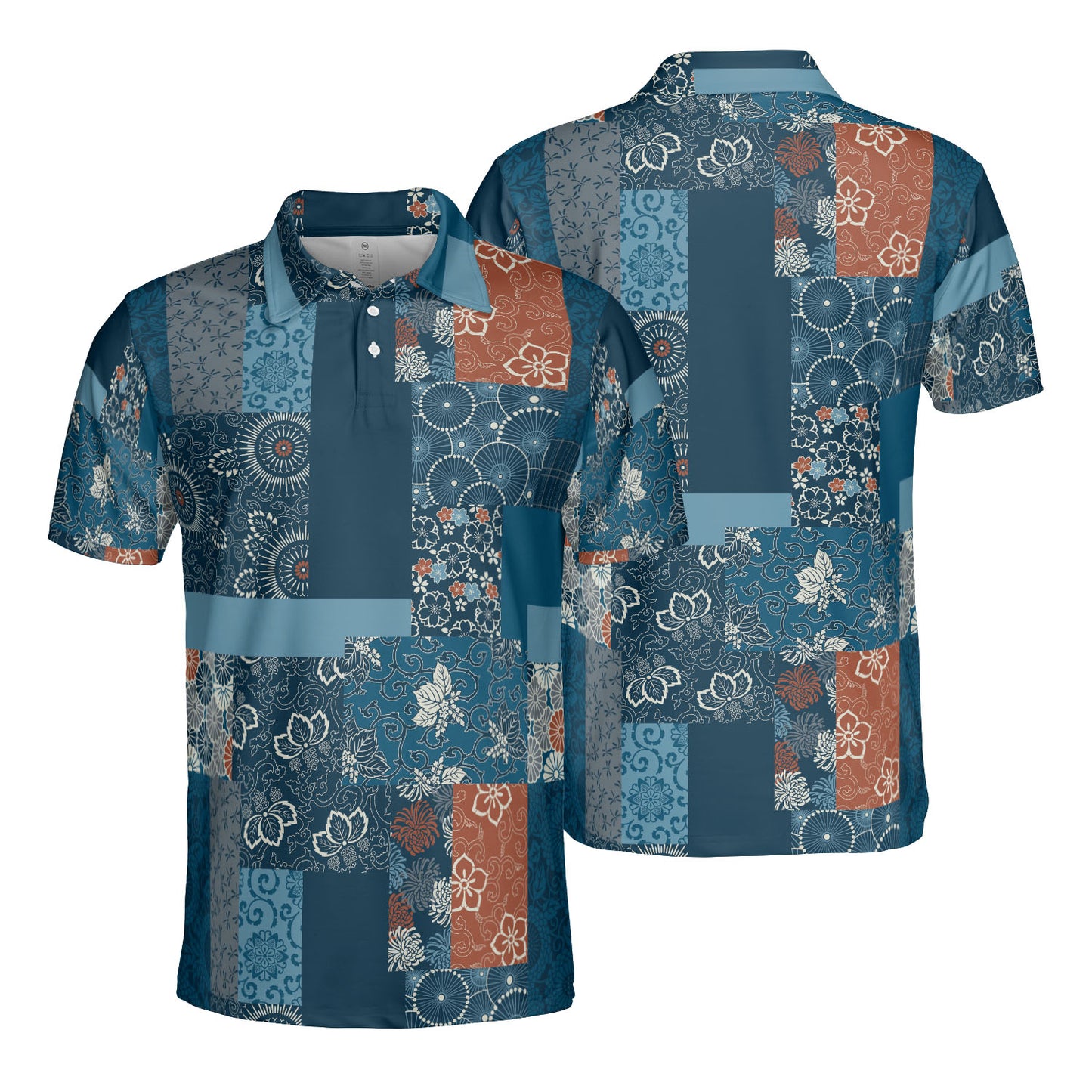 Japanese Patchwork Polo Shirt