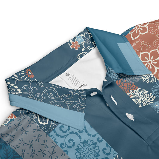 Japanese Patchwork Polo Shirt