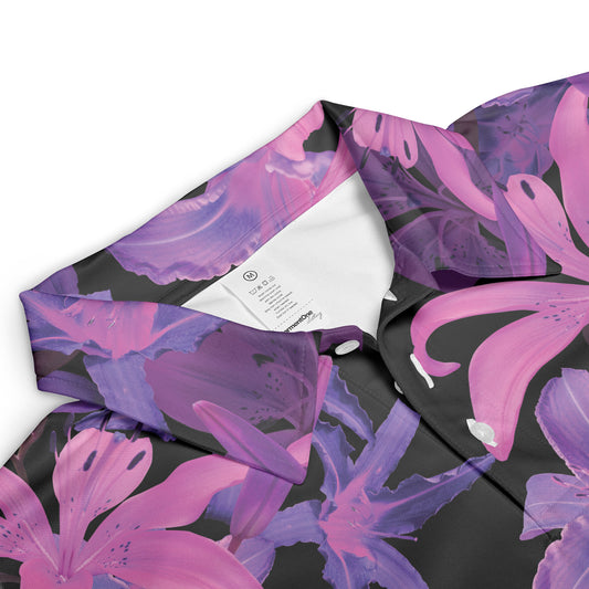 Luminous Flowers Polo Shirt