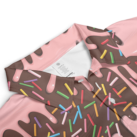 Melting Chocolate & Strawberry With Sprinkles Polo Shirt