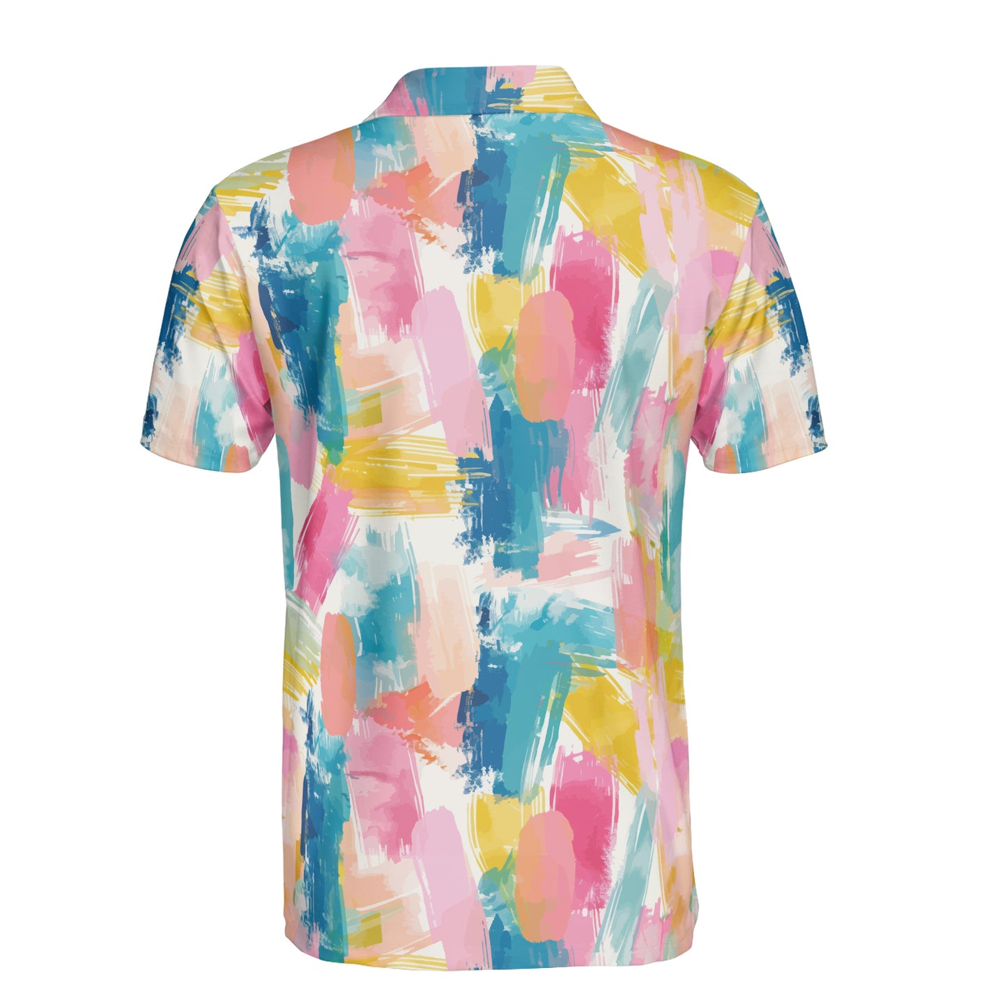 Pastel Brush Strokes Polo Shirt
