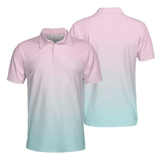 Pastel Pink & Blue Polo Shirt