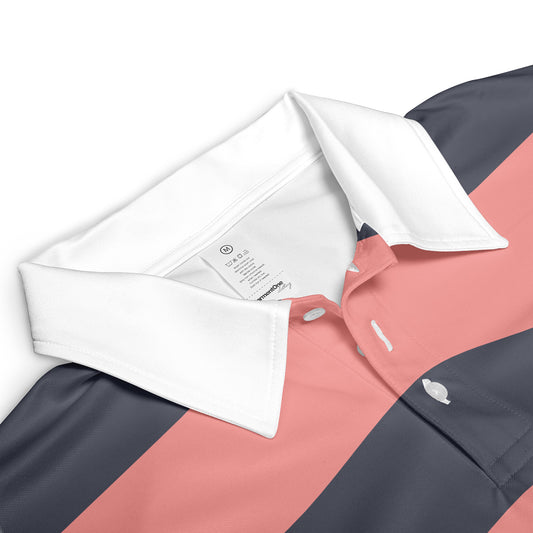 Peach Stripes Polo Shirt