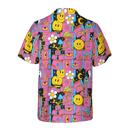 Psychedelic Cubes Button Up Shirt