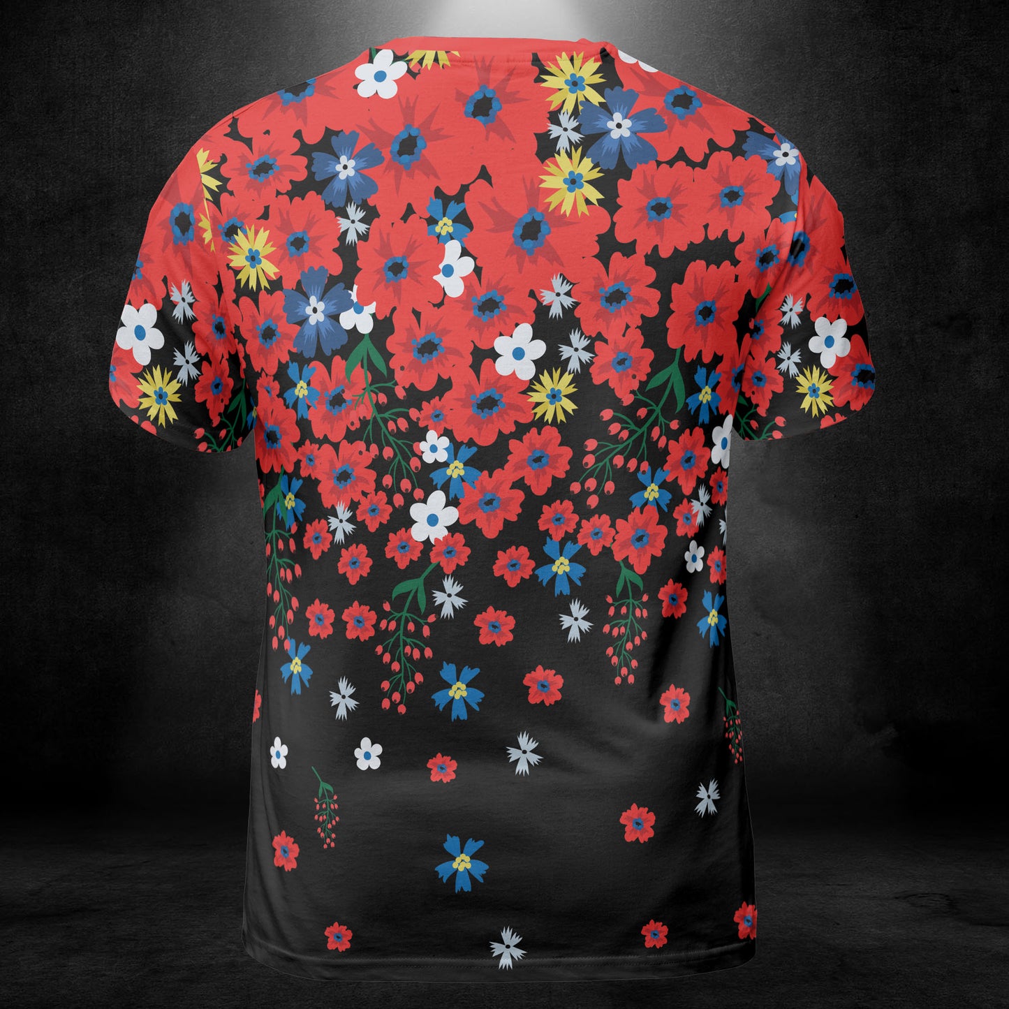 Raining Red Flowers Unisex Comfort T-Shirt
