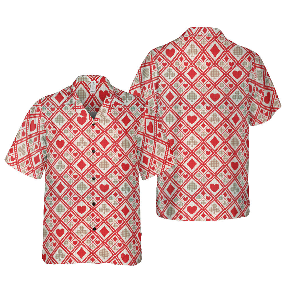 Red Card Suit Button Up Shirt
