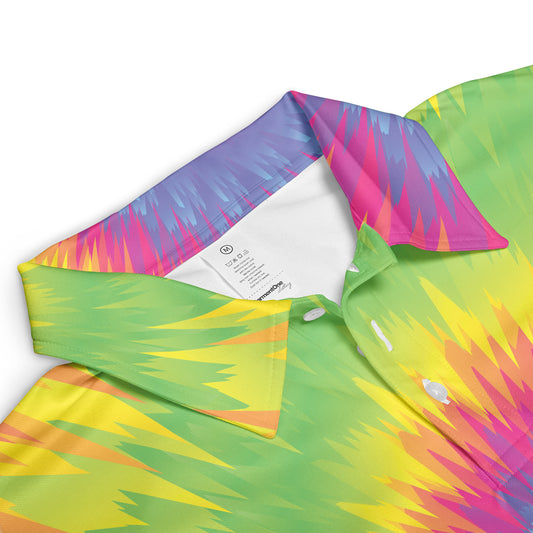 Spiral Tie Dye Polo Shirt