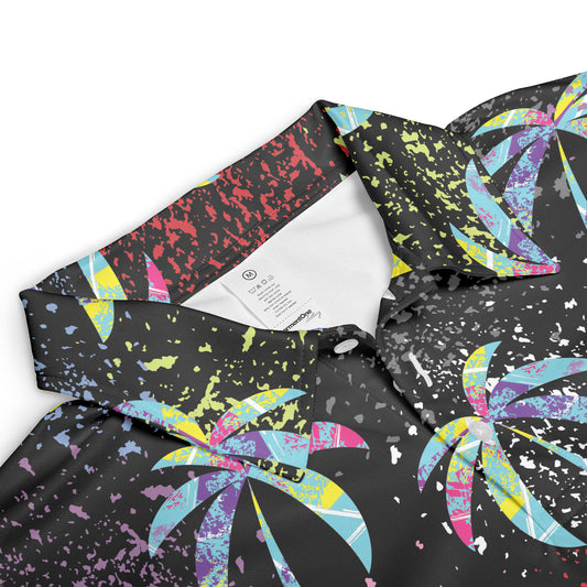 Spray Paint Palm Trees Polo Shirt