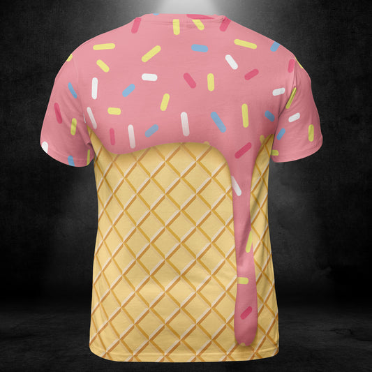 Strawberry Ice Cream Cone Unisex Comfort T-Shirt
