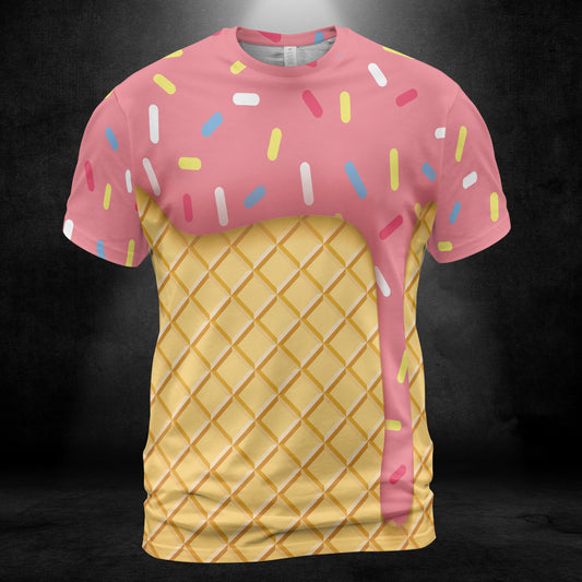 Strawberry Ice Cream Cone Unisex Comfort T-Shirt